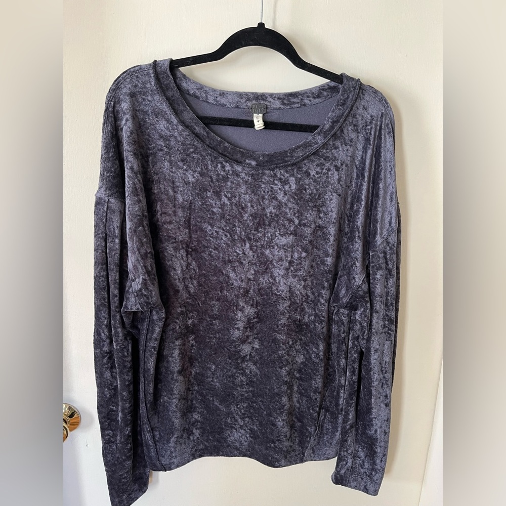 Free People Velvet Blouse